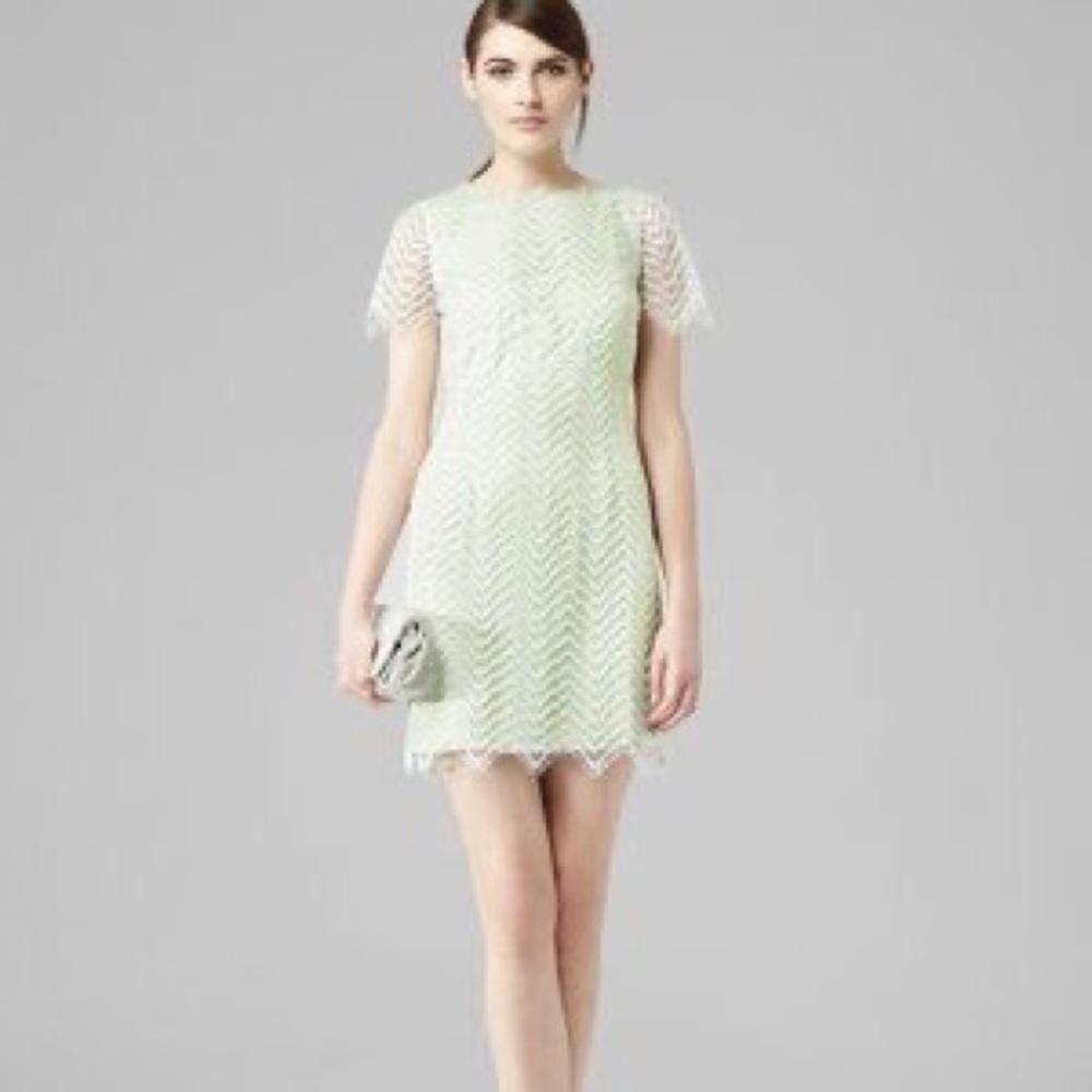 Reiss‎ Mint White Lark Lace Dress